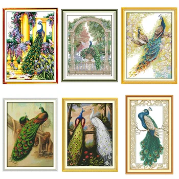 Beautiful Peacock Series Cross Stitch Kit Animal Pattern 14CT White 11CT Printed Embroidery set DIY Home Decoration Painting
Beautiful Peacock Series Cross Stitch Kit Animal Pattern 14CT White 11CT Printed Embroidery set DIY Home Decoration Painting