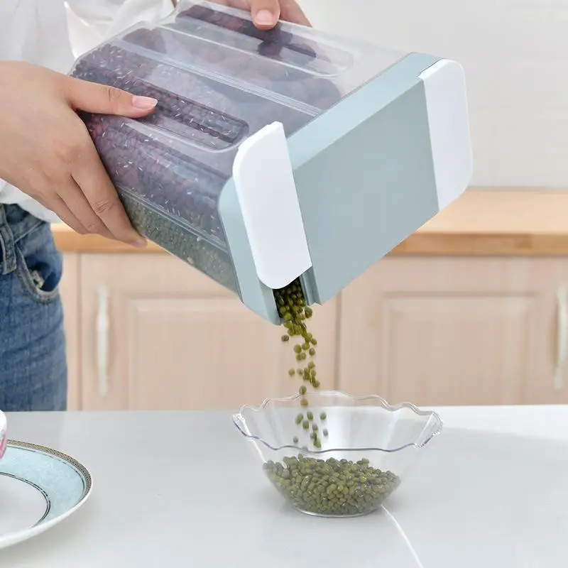 2.6l Plastic Dampproof Storage Jar Food Storage Box Kitchen Grain Food Boxes Clear Container Set Plastic Sealed Storage Bottles
2.6l Plastic Dampproof Storage Jar Food Storage Box Kitchen Grain Food Boxes Clear Container Set Plastic Sealed Storage Bottles