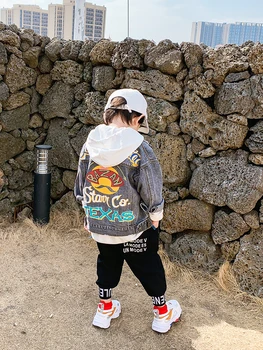Spring and Autumn New Denim Jackets-Music of the Tide Boys Korean Version of Spring Children Baby Boy Western Style Printing
Spring and Autumn New Denim Jackets-Music of the Tide Boys Korean Version of Spring Children Baby Boy Western Style Printing