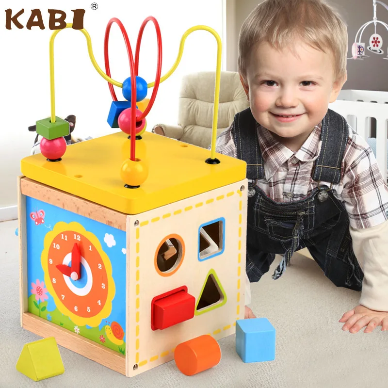 Children Wood Bead-stringing Toy Four Sides Treasure Chest Strange New Multi-functional Shape Matching Educational Force Early E
Children Wood Bead-stringing Toy Four Sides Treasure Chest Strange New Multi-functional Shape Matching Educational Force Early E