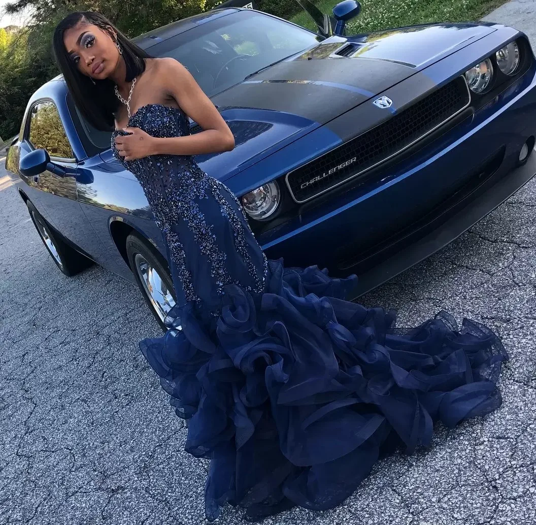 Sparkly Beads Sequined Mermaid Prom Dresses Sweetheart Evening Formal Gowns African Black Girl Organza Vestidos Robe De Soiree
Sparkly Beads Sequined Mermaid Prom Dresses Sweetheart Evening Formal Gowns African Black Girl Organza Vestidos Robe De Soiree
