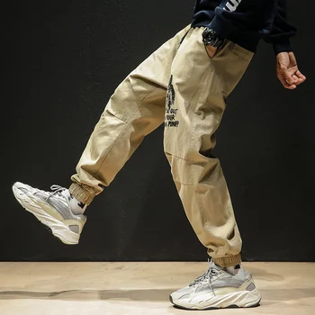 

Dropshipping Men Solid Harajuku Streetwear Harem Pants Male Sweatpants Joggers Autumn Japanese Mens Linen Losse Sweatpants