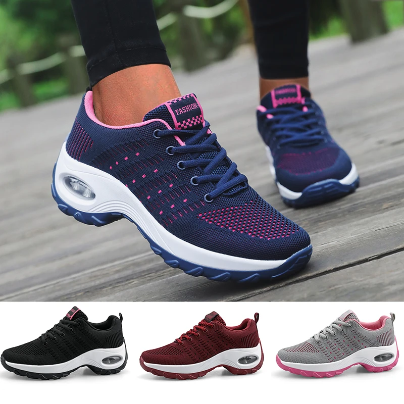 Women Sports Shoes Air Sole Running Shoes Breathable Woman Sneakers Outdoor Walking Jogging Trainers Flying Weaving Leisure Shoe 
Women Sports Shoes Air Sole Running Shoes Breathable Woman Sneakers Outdoor Walking Jogging Trainers Flying Weaving Leisure Shoe