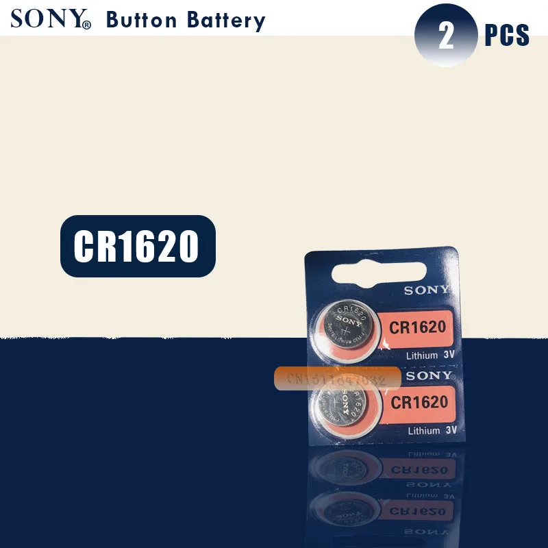 2pc/lot Sony 100% Original CR1620 Button Cell Battery For Watch Car Remote Key cr 1620 ECR1620 GPCR1620 3v Lithium Battery
2pc/lot Sony 100% Original CR1620 Button Cell Battery For Watch Car Remote Key cr 1620 ECR1620 GPCR1620 3v Lithium Battery