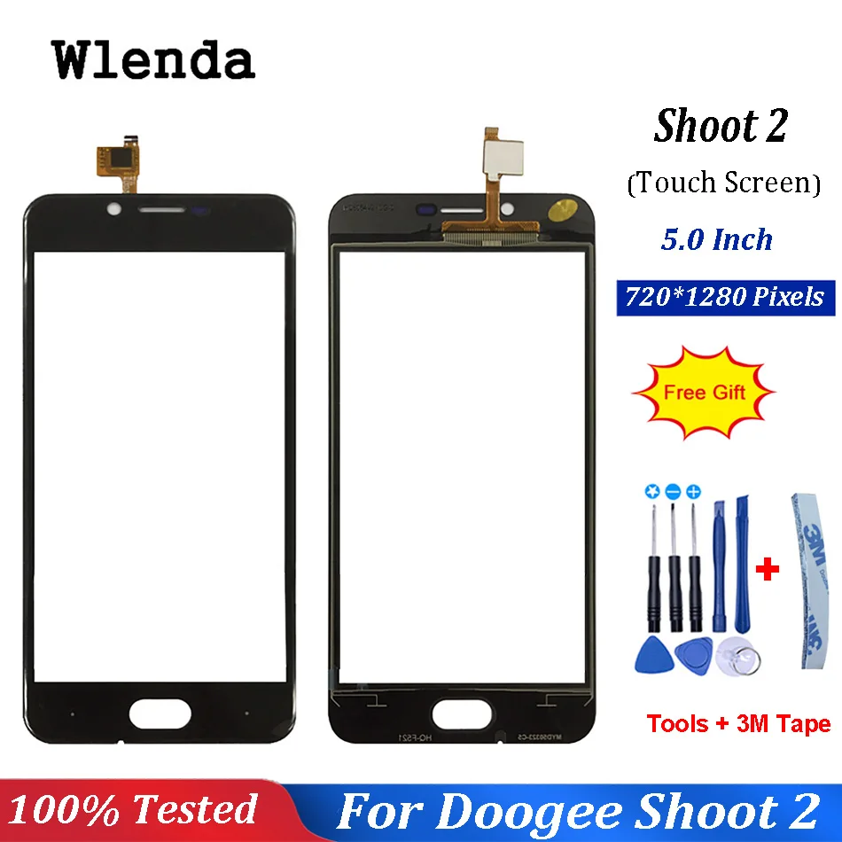 5.0'' inch Touch Screen Glass For DOOGEE Shoot 2 Touchscreen Glass Panel Touch Screen Replacement + Free tools
5.0'' inch Touch Screen Glass For DOOGEE Shoot 2 Touchscreen Glass Panel Touch Screen Replacement + Free tools