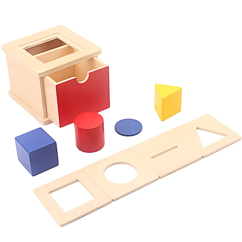 Montessori Imbucare Box with Interchangeable lids Baby Toys 4 In 1 Wood Geometric Shapes Matching Box Game Development Toys Gift
Montessori Imbucare Box with Interchangeable lids Baby Toys 4 In 1 Wood Geometric Shapes Matching Box Game Development Toys Gift