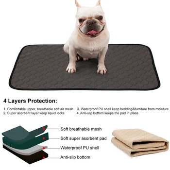 Dog Training Absorbent Urine Pad Waterproof Washable Reusable Environment Protection Diaper Mat for Small Dogs, Rabbit, Cats
Dog Training Absorbent Urine Pad Waterproof Washable Reusable Environment Protection Diaper Mat for Small Dogs, Rabbit, Cats