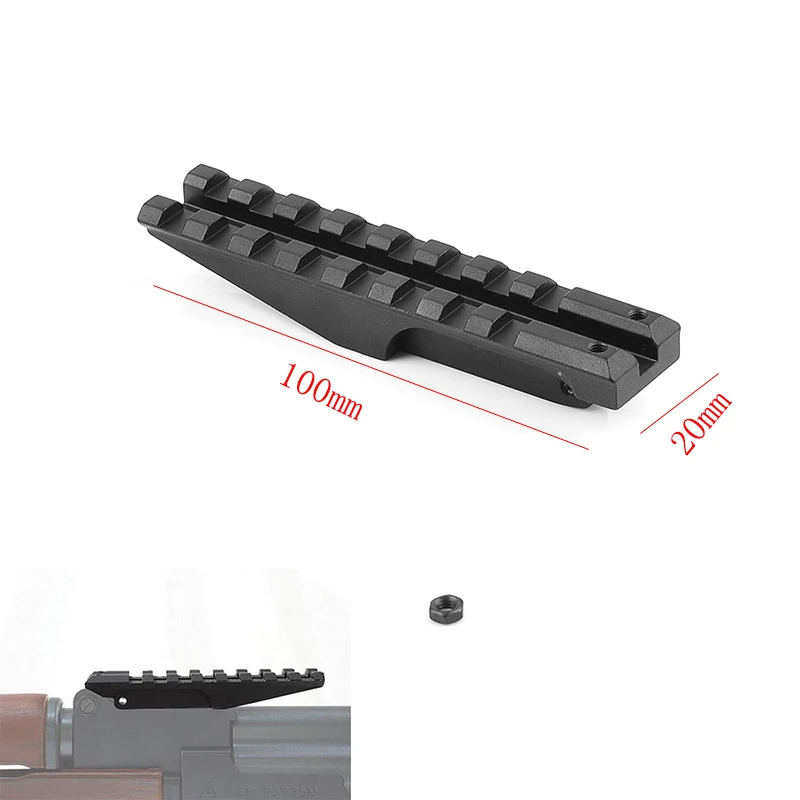 Tactical Picatinny Rear Weaver 20mm Rail Mount for AK Accessories Airsoft Electric Gun AK47 AK74 Sight Rail Hunting Scope Mount
Tactical Picatinny Rear Weaver 20mm Rail Mount for AK Accessories Airsoft Electric Gun AK47 AK74 Sight Rail Hunting Scope Mount