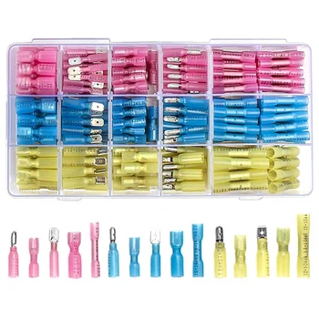 300PCS AWG26-10 Cable Electrical Wire Splice Butt Waterproof Connectors Heat Shrink Crimp Male & Female Terminals Kit Assortment
300PCS AWG26-10 Cable Electrical Wire Splice Butt Waterproof Connectors Heat Shrink Crimp Male & Female Terminals Kit Assortment