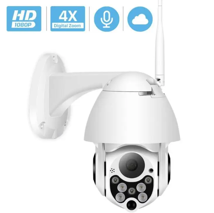 1080P PTZ IP Camera Wifi Outdoor Speed Dome Wireless Wifi Security Camera Pan Tilt 4X Digital Zoom 2MP Network CCTV Surveillance
1080P PTZ IP Camera Wifi Outdoor Speed Dome Wireless Wifi Security Camera Pan Tilt 4X Digital Zoom 2MP Network CCTV Surveillance