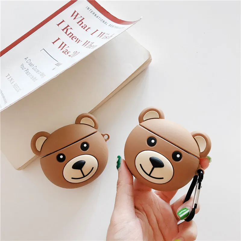 Cartoon Bear Case For Apple Airpods Cover Funny Cute Bluetooth Earphone Case Silicone Headphone Case Box For Airpod Headset Bag
Cartoon Bear Case For Apple Airpods Cover Funny Cute Bluetooth Earphone Case Silicone Headphone Case Box For Airpod Headset Bag
