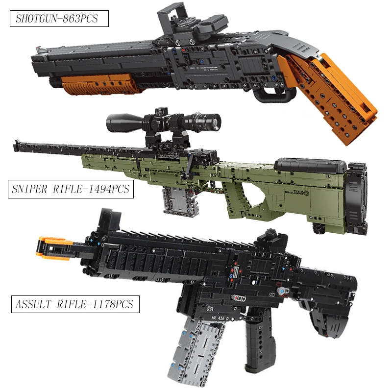 Assault Rifle compatible with Legoed Technic Guns SWAT Military Weapon Model Kit Building Blocks Bricks Toys For children Gifts
Assault Rifle compatible with Legoed Technic Guns SWAT Military Weapon Model Kit Building Blocks Bricks Toys For children Gifts