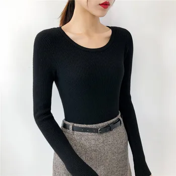 Women's Knit Jumper Lady O Neck Sweater Spring Autumn Winter Basic Soft Stretch Full Sleeve Knitted Pullovers Tops
Women's Knit Jumper Lady O Neck Sweater Spring Autumn Winter Basic Soft Stretch Full Sleeve Knitted Pullovers Tops