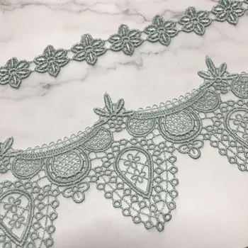 14 yards polyester Embroidery lace trim and green color matching set home textiles lace border edge trim for sewing sofa pillow
14 yards polyester Embroidery lace trim and green color matching set home textiles lace border edge trim for sewing sofa pillow