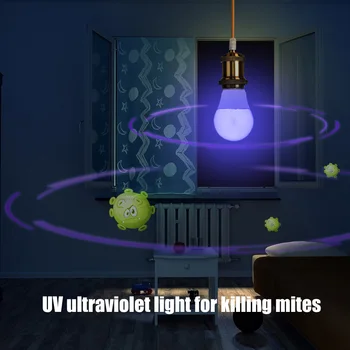 3W 5W UV lamp E26/E27 6/10LED UV Sterilizing Light Bulb Germicidal Lamp Ultraviolet Sterilizer bacterial Kill Mite Home lamp
3W 5W UV lamp E26/E27 6/10LED UV Sterilizing Light Bulb Germicidal Lamp Ultraviolet Sterilizer bacterial Kill Mite Home lamp
