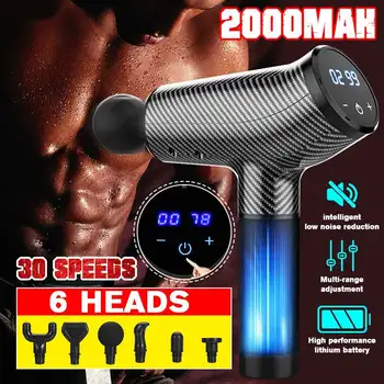Muscle Massager 30 Speed Touch LCD Display 3300r/min Fascia Percussion Massage Guns Muscle Relax Therapy 6 Heads 2000mAh Battery
Muscle Massager 30 Speed Touch LCD Display 3300r/min Fascia Percussion Massage Guns Muscle Relax Therapy 6 Heads 2000mAh Battery