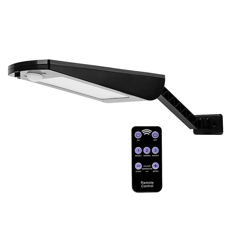 ABSS-5000Mah Outdoor Solar Light With 66Pcs Led 1000Lm Adjustable Angle Wireless Motion Sensor Color Adjustable Garden Light Bla
ABSS-5000Mah Outdoor Solar Light With 66Pcs Led 1000Lm Adjustable Angle Wireless Motion Sensor Color Adjustable Garden Light Bla