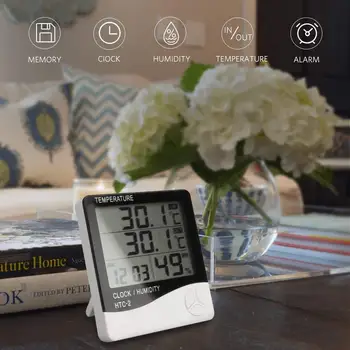 Aquarium Fridge Indoor Outdoor Temperature and Humidity Monitor LCD Digital Alarm Clock Calendar Hygrometer Thermometer A30
Aquarium Fridge Indoor Outdoor Temperature and Humidity Monitor LCD Digital Alarm Clock Calendar Hygrometer Thermometer A30