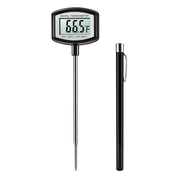 Meat thermometer digital cooking thermometer with instant reading , suitable for kitchen barbecue meat liquid candy etc
Meat thermometer digital cooking thermometer with instant reading , suitable for kitchen barbecue meat liquid candy etc