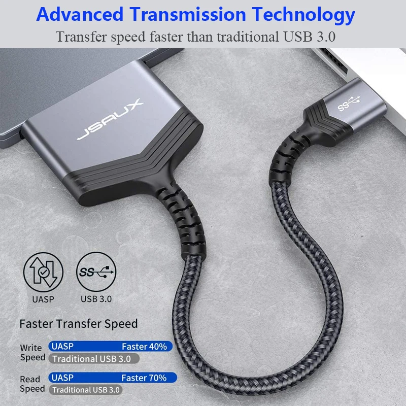 Jsaux SATA USB адаптер 3 0 III кабель конвертер для 2 5 дюймового внешнего SSD HDD жесткого