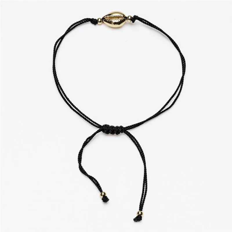 Seashell Charm Bracelets Simple Braided Adjustable Black Thread Weave Rope Bracelets Fashion Jewelry Shells Bracelet For Women
Seashell Charm Bracelets Simple Braided Adjustable Black Thread Weave Rope Bracelets Fashion Jewelry Shells Bracelet For Women