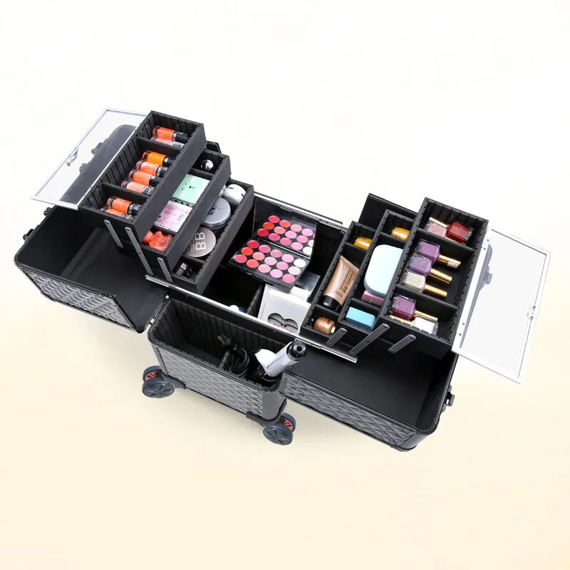 Professional Pull-rod Cosmetic Box Hairdressing Toolbox Beauty Embroidery Semi-permanent Multi-layer Makeup Tools & Accessories
Professional Pull-rod Cosmetic Box Hairdressing Toolbox Beauty Embroidery Semi-permanent Multi-layer Makeup Tools & Accessories