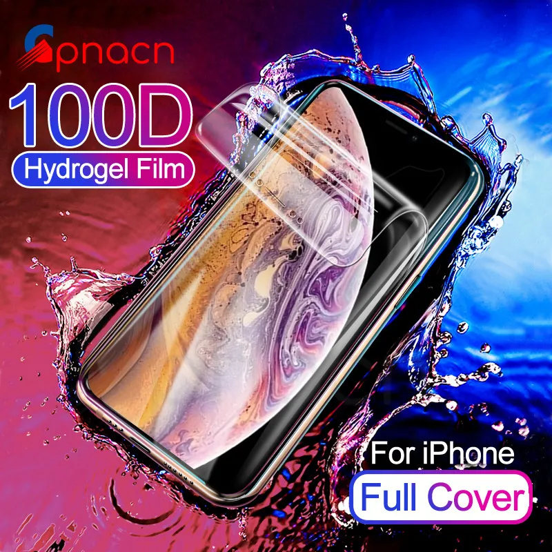 100D Protective Hydrogel Film For iPhone 11 Pro X XR XS Max Screen Protector For iPhone 8 7 6 6S Plus Full Cover Soft Film
100D Protective Hydrogel Film For iPhone 11 Pro X XR XS Max Screen Protector For iPhone 8 7 6 6S Plus Full Cover Soft Film