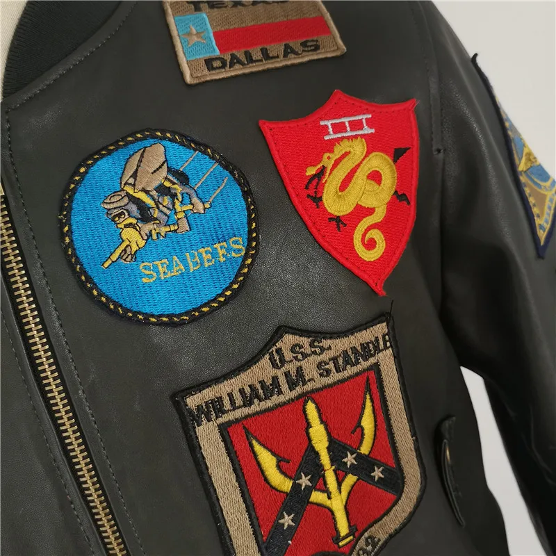 2020 Green Men American Pilot Leather Jacket Plus Size 6XL Genuine Sheepskin Autumn Slim Fit Military Aviator Leather Coat
2020 Green Men American Pilot Leather Jacket Plus Size 6XL Genuine Sheepskin Autumn Slim Fit Military Aviator Leather Coat