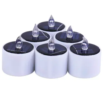 6 Pcs/Set Yellow Flicker LED Lights Solar Power Candles Flameless Electronic Nightlight Candle LB88
6 Pcs/Set Yellow Flicker LED Lights Solar Power Candles Flameless Electronic Nightlight Candle LB88