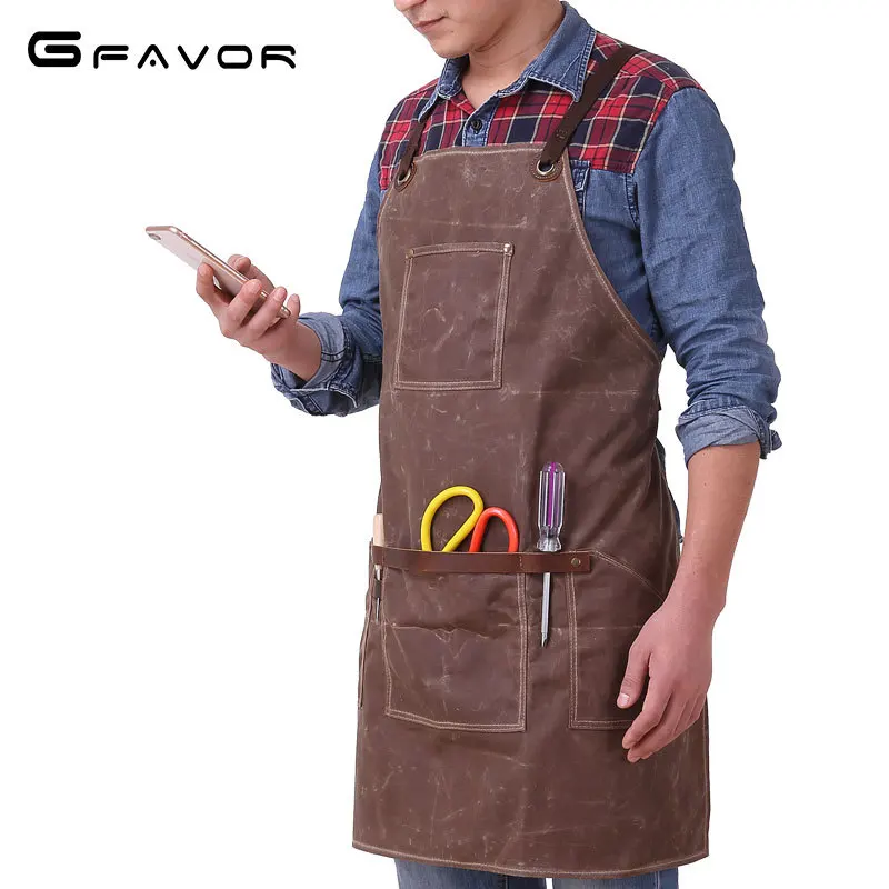 New Style Plain Waxing Canvas Apron Craft Craftsmen Designer Retro Canvas Waterproof Apron Simplicity Long Apron
New Style Plain Waxing Canvas Apron Craft Craftsmen Designer Retro Canvas Waterproof Apron Simplicity Long Apron