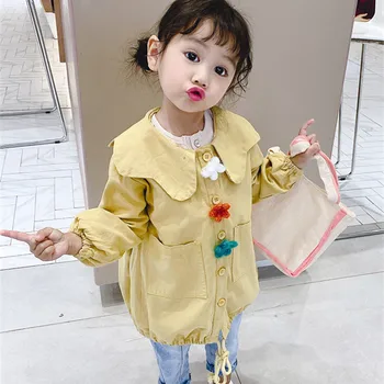 DFXD Toddler Girl Spring Jacket 2020 New Arrival Fashion Single Breasted Cotton Long Outwear 2-7T Children Clothes Pink/Yellow
DFXD Toddler Girl Spring Jacket 2020 New Arrival Fashion Single Breasted Cotton Long Outwear 2-7T Children Clothes Pink/Yellow