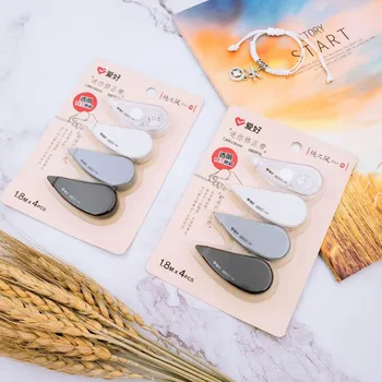 4 Pcs/pack 5mm*1.8m*4 Mini Solid Color Translucent Press Correction Tapes Corrector Kids Student School Office Stationery Prizes 
4 Pcs/pack 5mm*1.8m*4 Mini Solid Color Translucent Press Correction Tapes Corrector Kids Student School Office Stationery Prizes