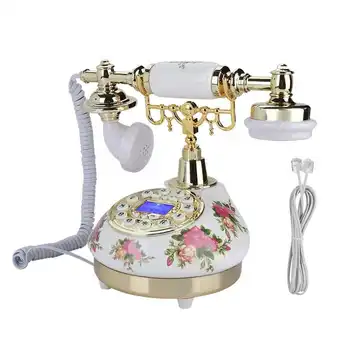 Retro Corded Telephone Desktop Wired Fixed Landline Telephone Support FSK/DTMF Dual System Line Powered Office Home Hotel
Retro Corded Telephone Desktop Wired Fixed Landline Telephone Support FSK/DTMF Dual System Line Powered Office Home Hotel