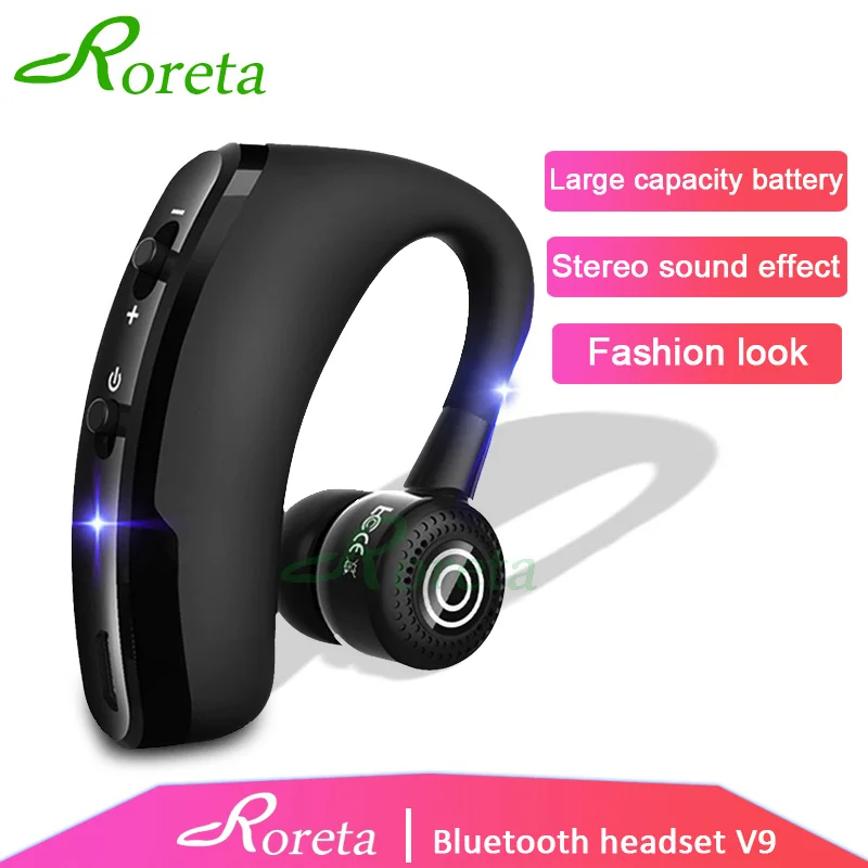 Roreta New V9 Wireless Bluetooth Earphone Handsfree call Earphones Noise Control Business Headset with Mic for Driver Sport
Roreta New V9 Wireless Bluetooth Earphone Handsfree call Earphones Noise Control Business Headset with Mic for Driver Sport