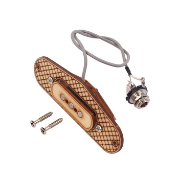Three string / 3 Pole Guitar Pickup Maple Wood Humbucker Pickup with 6.35mm Jack for 3-String cigar box guitar
Three string / 3 Pole Guitar Pickup Maple Wood Humbucker Pickup with 6.35mm Jack for 3-String cigar box guitar