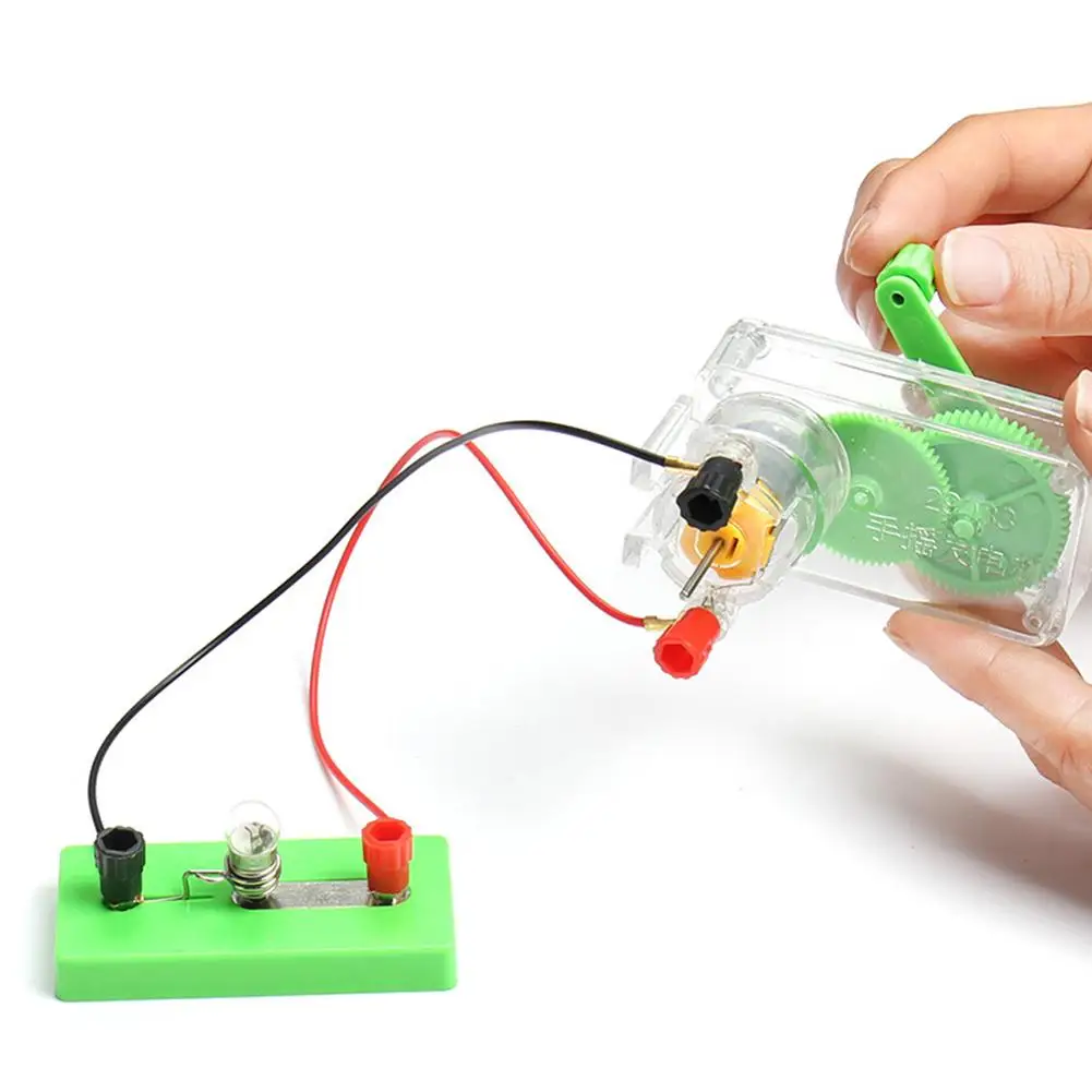 Children DIY Hand Crank DC Generator Model Fan Kit Experiment Kid Education Toy Early Learning toys
Children DIY Hand Crank DC Generator Model Fan Kit Experiment Kid Education Toy Early Learning toys