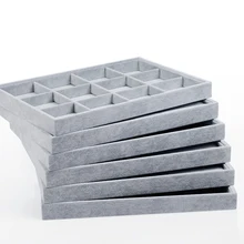 Oirlv Silver-Gray Jewelry Storage Tray Ice Velvet Cloth Ring Earrings Necklace Display Bright Colorful Tray 12/24 grids
Oirlv Silver-Gray Jewelry Storage Tray Ice Velvet Cloth Ring Earrings Necklace Display Bright Colorful Tray 12/24 grids