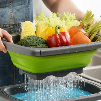 3pcs Foldable Drain Basket Portabl Silicone Colander Collapsible Drainer Fruit Vegetable Washing Basket Handle Kitchen Tools
3pcs Foldable Drain Basket Portabl Silicone Colander Collapsible Drainer Fruit Vegetable Washing Basket Handle Kitchen Tools
