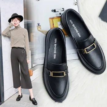 2019 New Women Flat Shoes Round Toe Lace-Up Oxford Shoes Woman Genuine Leather Brogue Women Platform Shoes Women Loafers
2019 New Women Flat Shoes Round Toe Lace-Up Oxford Shoes Woman Genuine Leather Brogue Women Platform Shoes Women Loafers