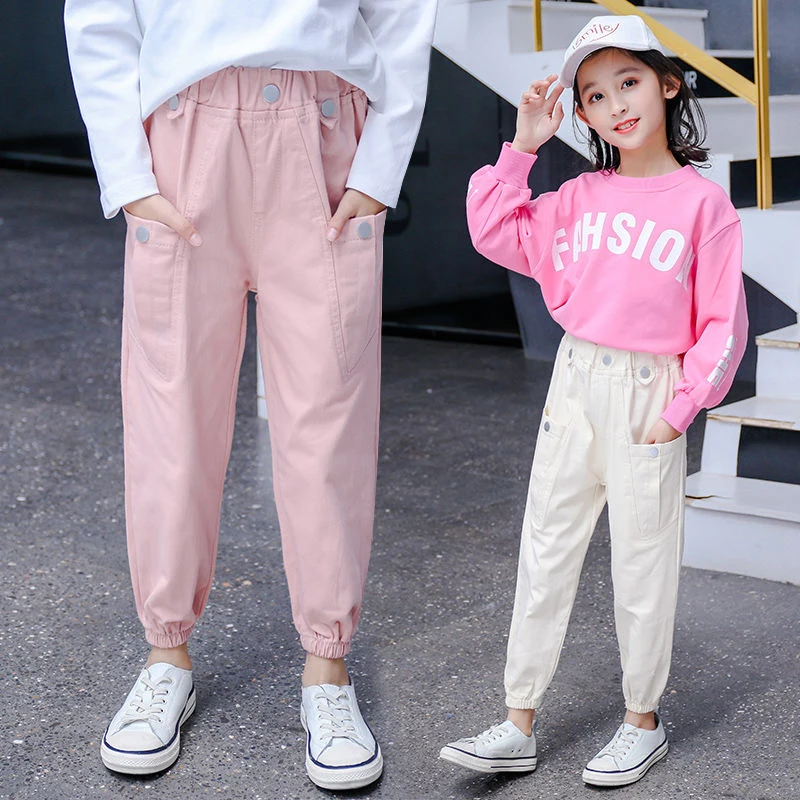 EACHIN Kids Girls Cargo Pants Multi-pocket Cargo Pants Loose Sport Pants High Waist Elastic Baby Girl Teen Casual Harem Pants
EACHIN Kids Girls Cargo Pants Multi-pocket Cargo Pants Loose Sport Pants High Waist Elastic Baby Girl Teen Casual Harem Pants