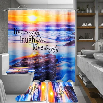 Practical Rugs Mat Set Washable Polyester Universal Easy Clean Modern Waterproof Separate Shower Curtain Non Slip Toilet Cover
Practical Rugs Mat Set Washable Polyester Universal Easy Clean Modern Waterproof Separate Shower Curtain Non Slip Toilet Cover