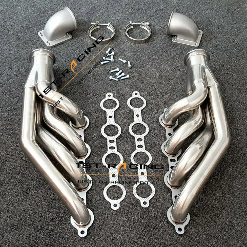 For LS1 LS6 LSX GMC V8 Chevy Turbo Exhaust Header+ Elbow Adapter T3 T4 to 3" V-Band
For LS1 LS6 LSX GMC V8 Chevy Turbo Exhaust Header+ Elbow Adapter T3 T4 to 3" V-Band