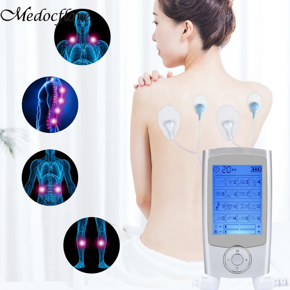 16 Modes Dual Channel Output TENS Unit Machine Transcutaneous Electrical Nerve Stimulation Guasha Tuina Massge for Back and Neck
16 Modes Dual Channel Output TENS Unit Machine Transcutaneous Electrical Nerve Stimulation Guasha Tuina Massge for Back and Neck