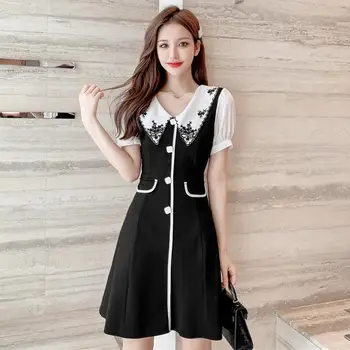 Make the summer new French small sweet wind restoring ancient ways dress to restore ancient ways Hepburn little black dress
Make the summer new French small sweet wind restoring ancient ways dress to restore ancient ways Hepburn little black dress