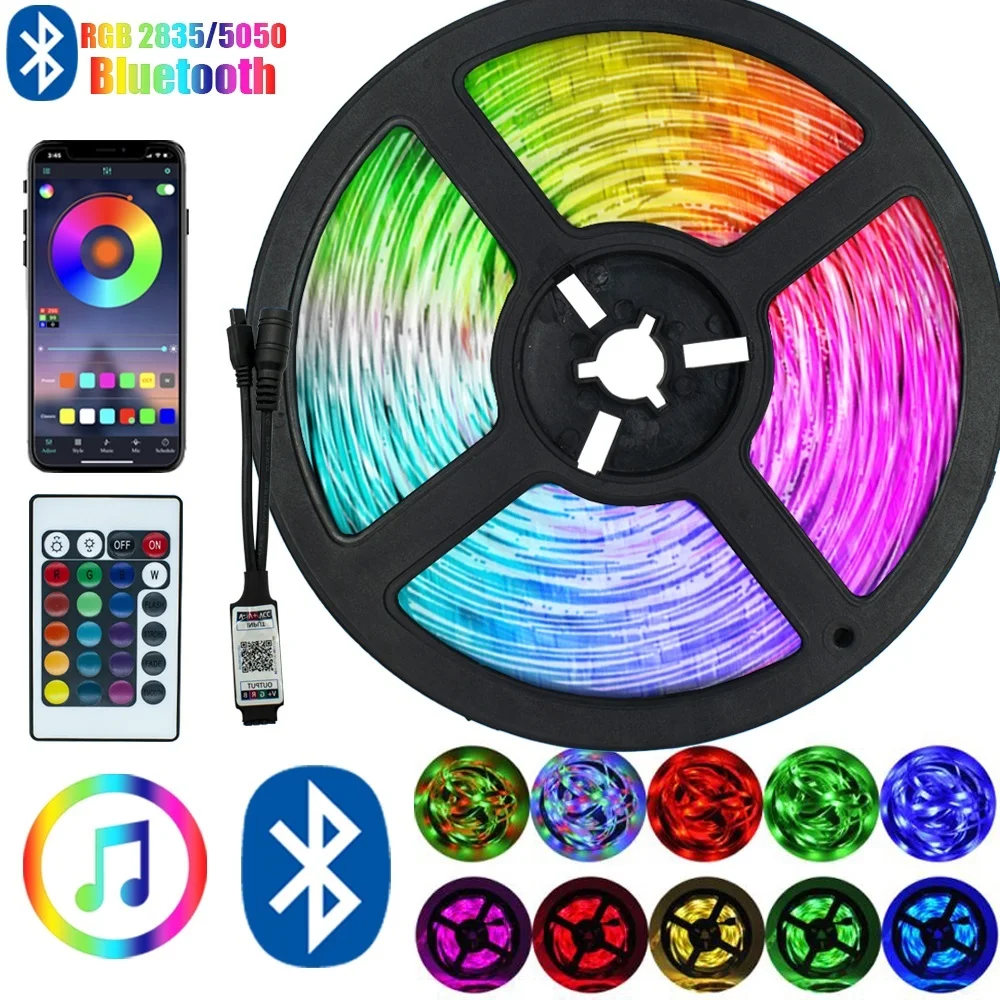 LED Strips Light luces RGB 2835 no Waterproof Flexible Lamp Tape Ribbon With Diode Tape fita led for Christmas IR 10M lights
LED Strips Light luces RGB 2835 no Waterproof Flexible Lamp Tape Ribbon With Diode Tape fita led for Christmas IR 10M lights