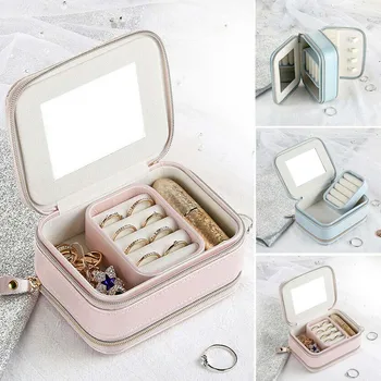 Jewelry Casket Cosmetic Storage Box Makeup Packing Organizer Multi-function Earrings Ring Container Case Portable Leather
Jewelry Casket Cosmetic Storage Box Makeup Packing Organizer Multi-function Earrings Ring Container Case Portable Leather