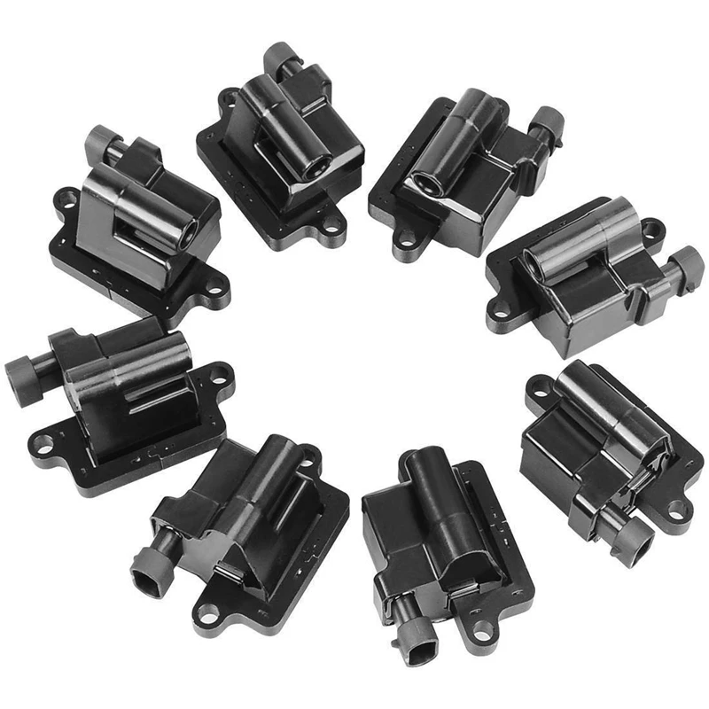 A Set of 8 Square Ignition Coils for Chevrolet GMC Cadillac 5.3L 6.0L 8.1L 4.8L UF271
