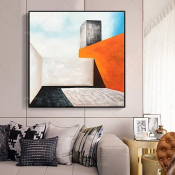 New Hand Painted Three Color Building Abstract Oil Painting Canvas Art Home Decor Wall Pictures Modern No Frame Picture
New Hand Painted Three Color Building Abstract Oil Painting Canvas Art Home Decor Wall Pictures Modern No Frame Picture