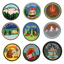 Camping iron on patches Computer Embroidery Processing Round Animal Patch Paste Badge Embroidery Cloth Paste HTML
Camping iron on patches Computer Embroidery Processing Round Animal Patch Paste Badge Embroidery Cloth Paste HTML