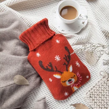 Christmas Cartoon Hot Water Bottle With Knit Bottle Cover Large Capacity Household Rubber Warm Hand Hot Water Bottle
Christmas Cartoon Hot Water Bottle With Knit Bottle Cover Large Capacity Household Rubber Warm Hand Hot Water Bottle